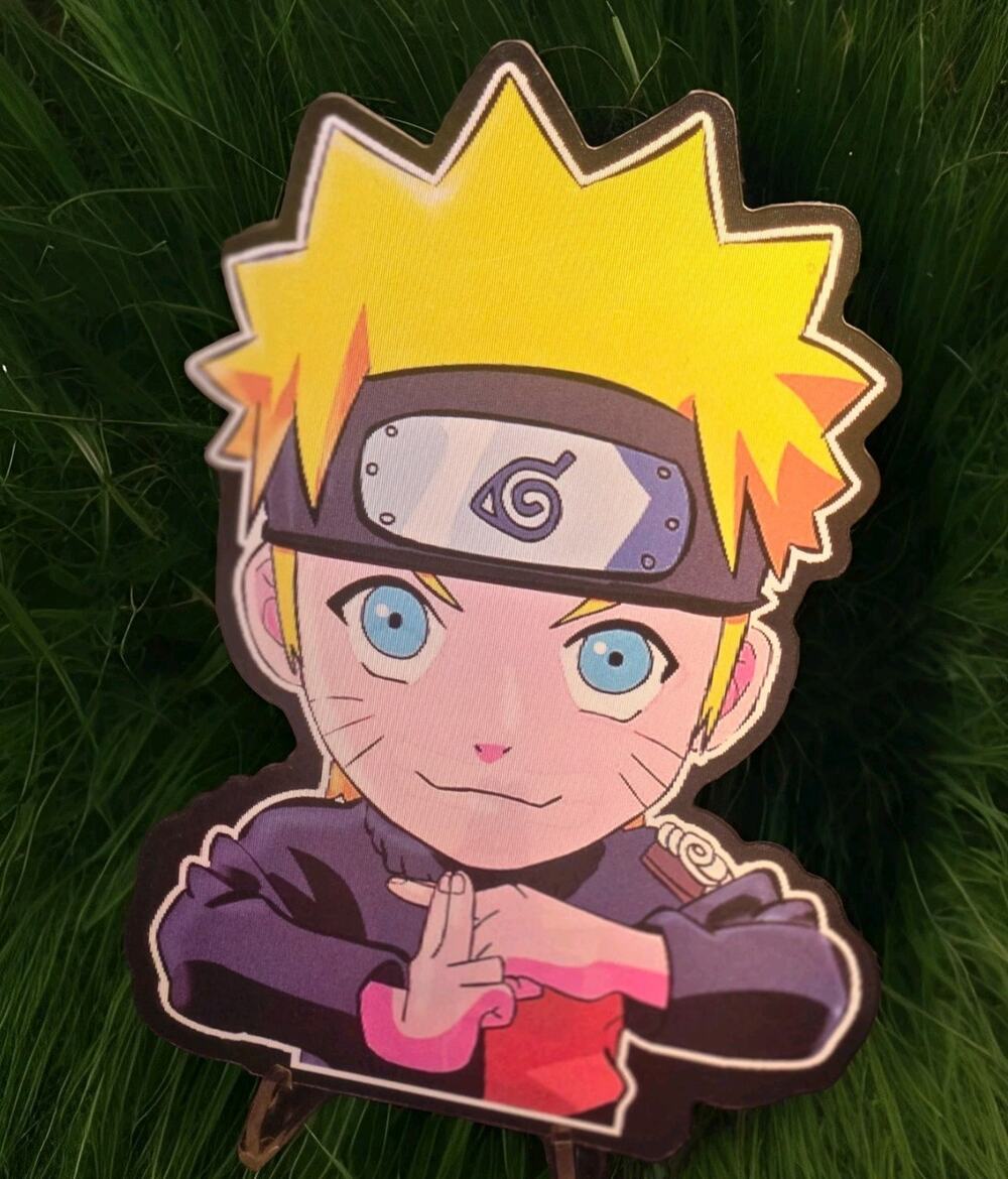 Naruto Shadow Clone Jutsu 3D Motion Lenticular Car Decal Sticker Peeker